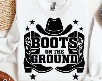 Botas en el suelo PNG, Botas de vaquera Baile en línea Clipart, Diseño de clipart de vaquera, Diseño de sublimación de vaquera occidental, Botas de vaquera SVG PNG
