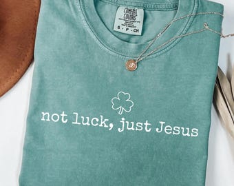 Not Lucky Simply Blessed png, Shamrock Cross Christian png, Jesus St Patricks png, Lucky Shamrock png, Christian St Patricks png, Jesus png