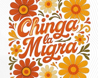DG ICE PNG Chinga La Migra Digital Design Mexican Pride Folkart Liberal Protest Anti Deportation Sublimation File for Activists