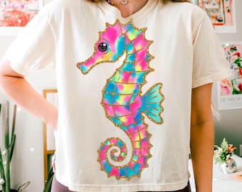 Summer Seahorse PNG, Preppy Summer Vibes Png, Neon Beach Png, Coastal Png, Retro Summer Coquette Png, Girly Summer Png, Toddler Summer Png