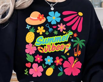 Sommer Vibes PNG, Neon Sommer Png, Trendy Sommer Png, Sommer Png, Sublimationsdesign, Retro Blumen Sommer Png, Strand Png, Ästhetik