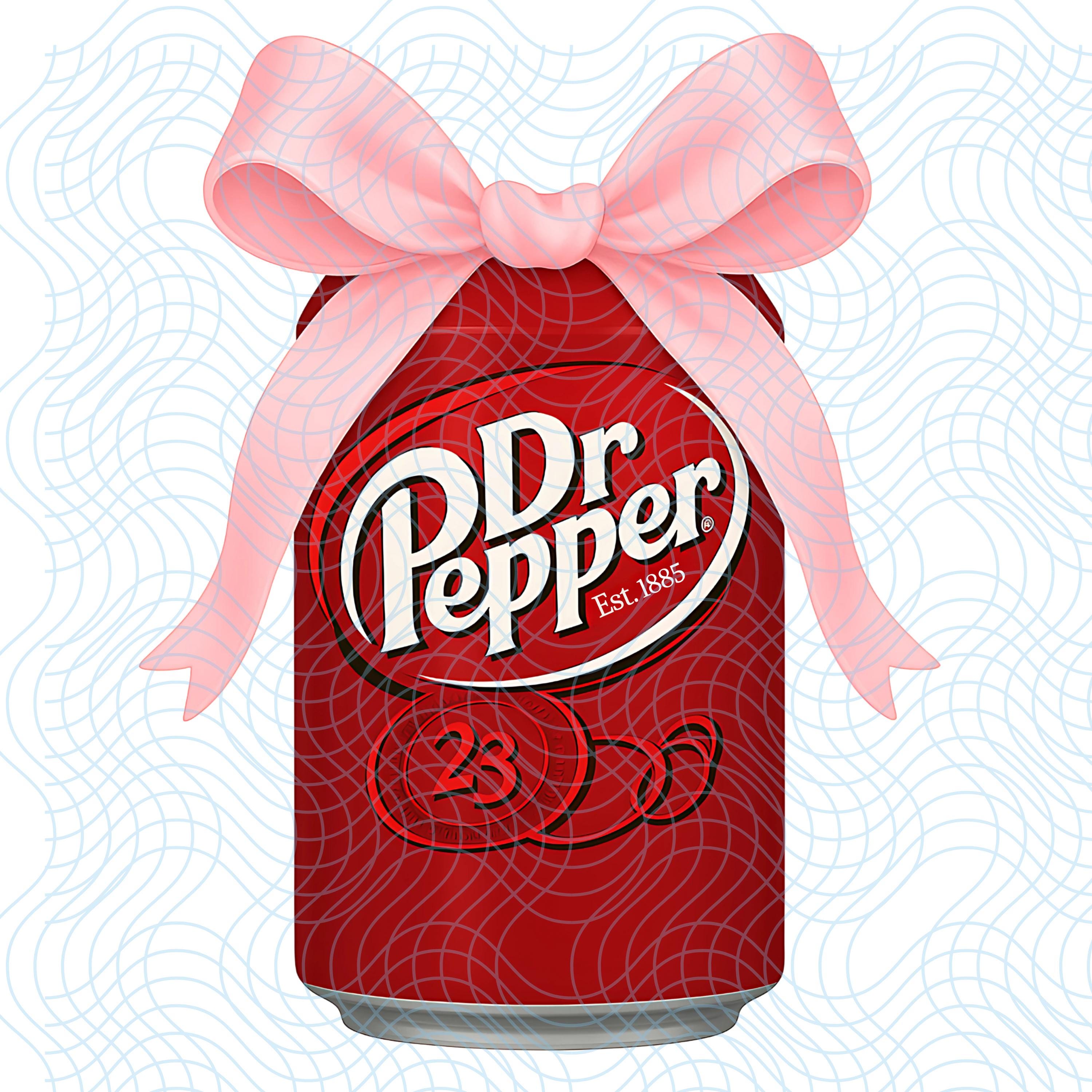 Dr Pepper Girly Rhinestone Coquette Dr Pepper lazo rosa Dr Pepper Vintage Dr Pepper en lata regalo de moda femenina para ella camiseta pegatina Dr Pepper taza