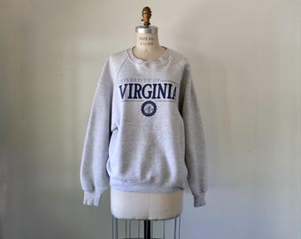 vintage 1990s UVA gray sweatshirt