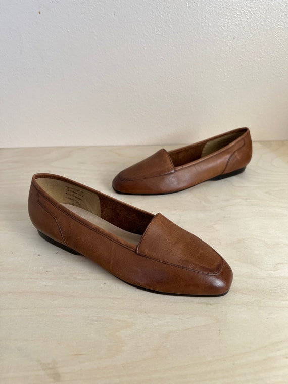 vintage brown leather loafers - image 5