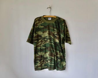vintage camouflage mens t shirt