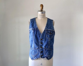 vintage 90s Denim Vest | Country Girl