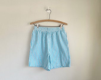 vintage high waist stripe shorts