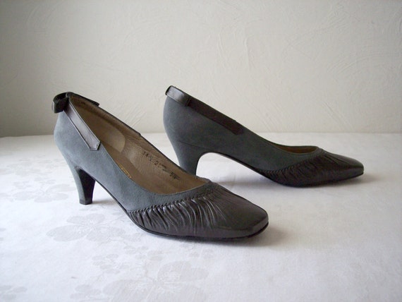 grey heels size 5