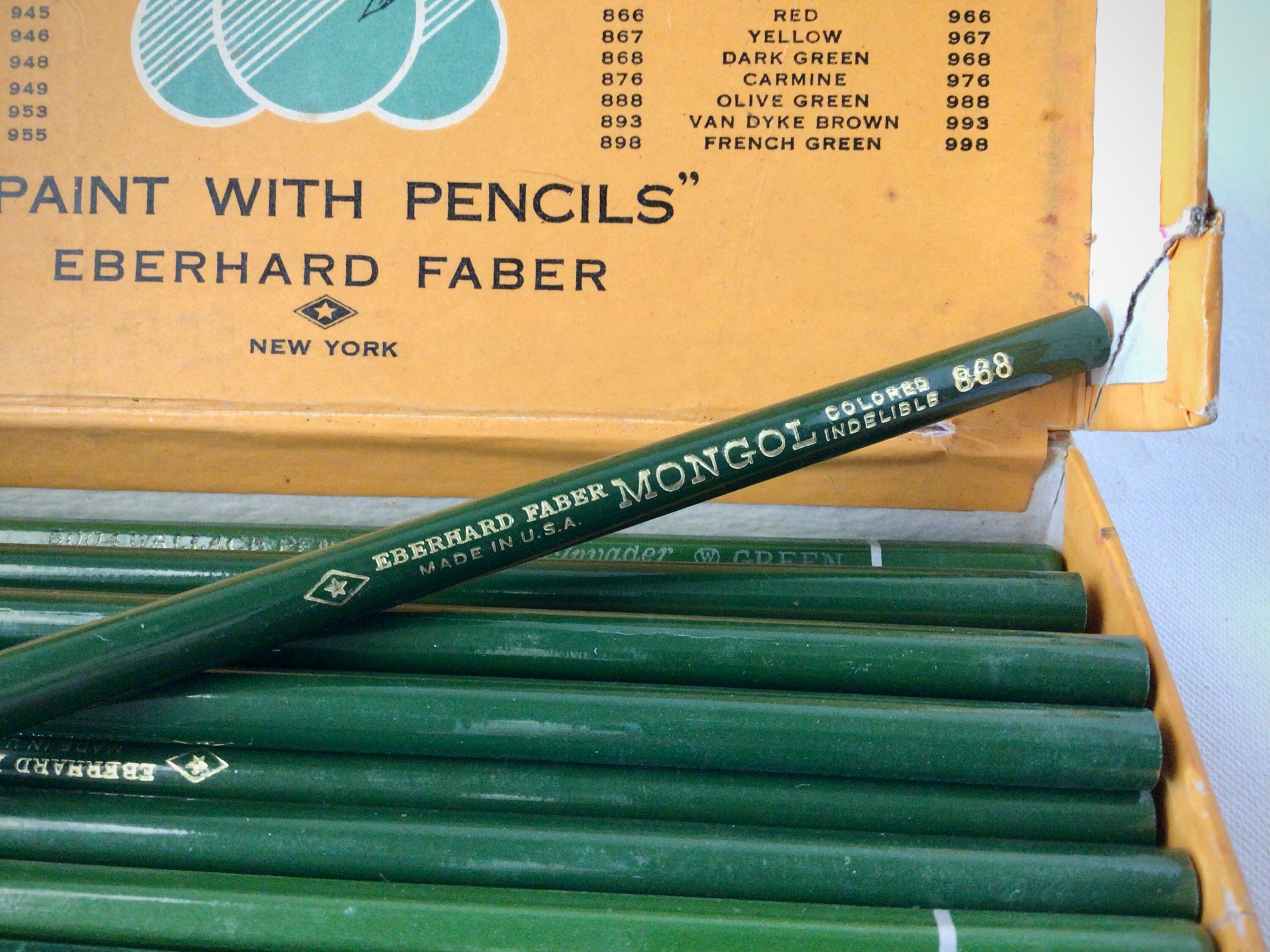 Vintage Mongol Eberhard Faber Colored Pencils, Original Box - Etsy