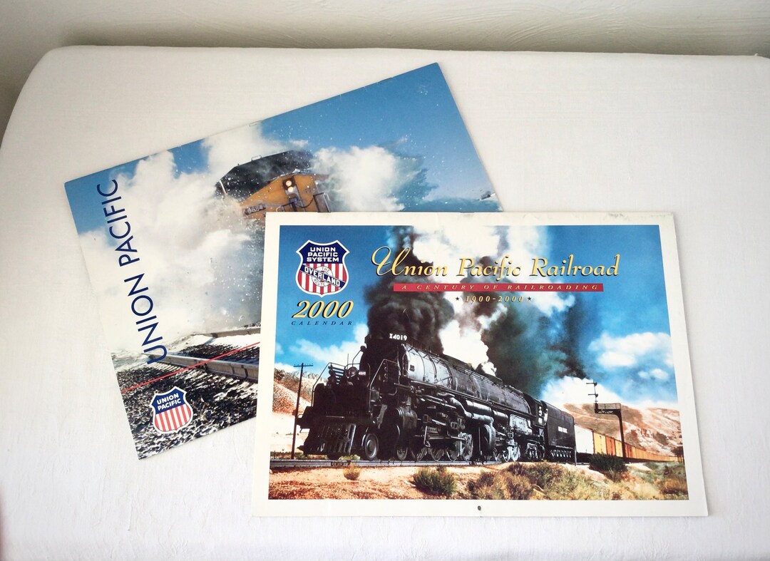 Union Pacific Railroad Calendars UPRR Vintage Train Etsy