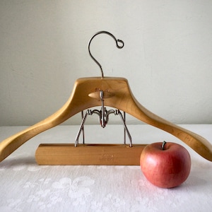 wooden Coat and pant hanger, vintage setwell valet, suit storage, wall photo display, business travel formal wear storage, wood hanging clip