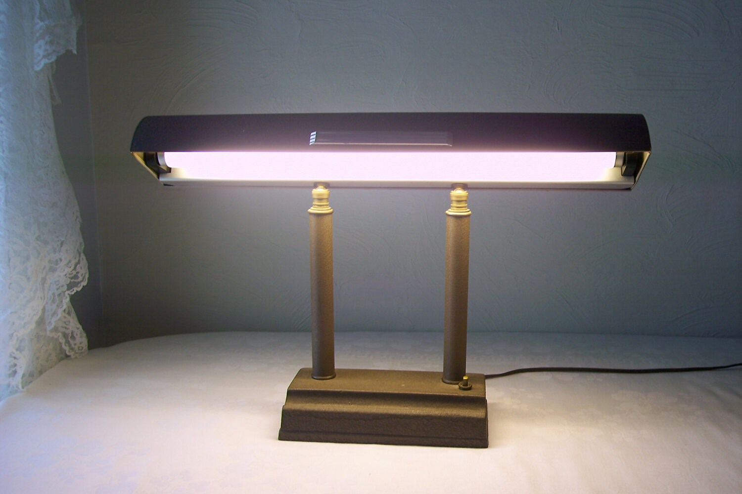 Vintage art deco desk lamp adjustable light Etsy