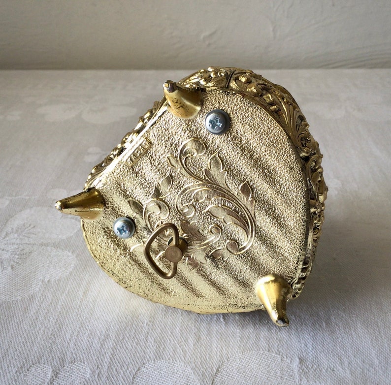 Heart shape owl music box, weve only just begun, carpenters vintage tune image 6