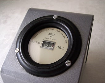Vintage Cramer Hour Meter, Steampunk Industrial Gauge, Untested