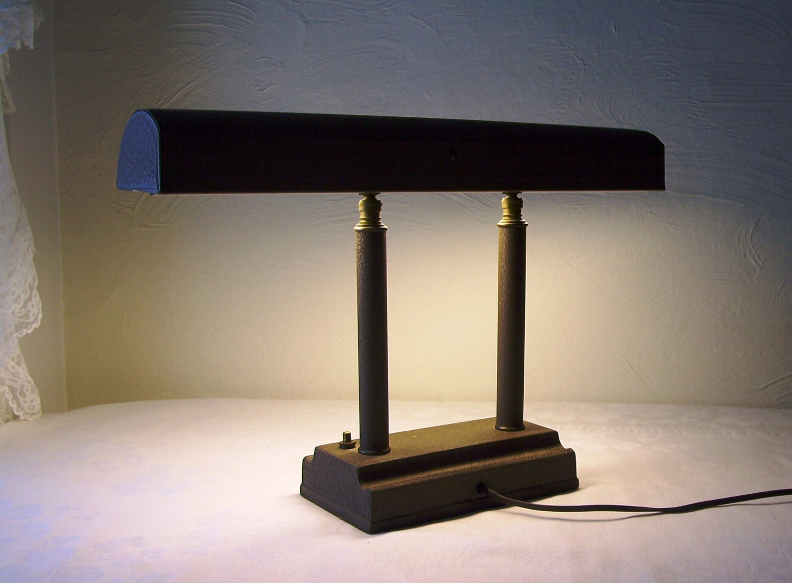 Vintage art deco desk lamp adjustable light Etsy