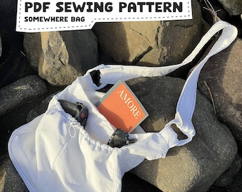 Somewhere Bag PDF Sewing Pattern | Easy Crossbody Bag | Digital Download | Beginner Friendly