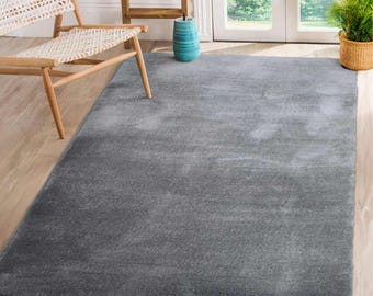 Tapis Mars à poils longs et duveteux - Moquette douce à poils longs, tapis de sol moderne antidérapant