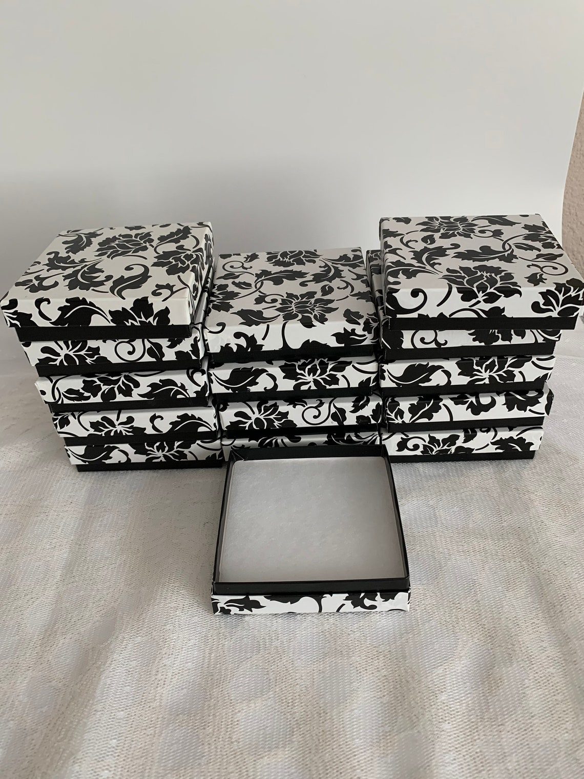 Gift Boxes Black and White Boxes Jewelry Boxes Etsy
