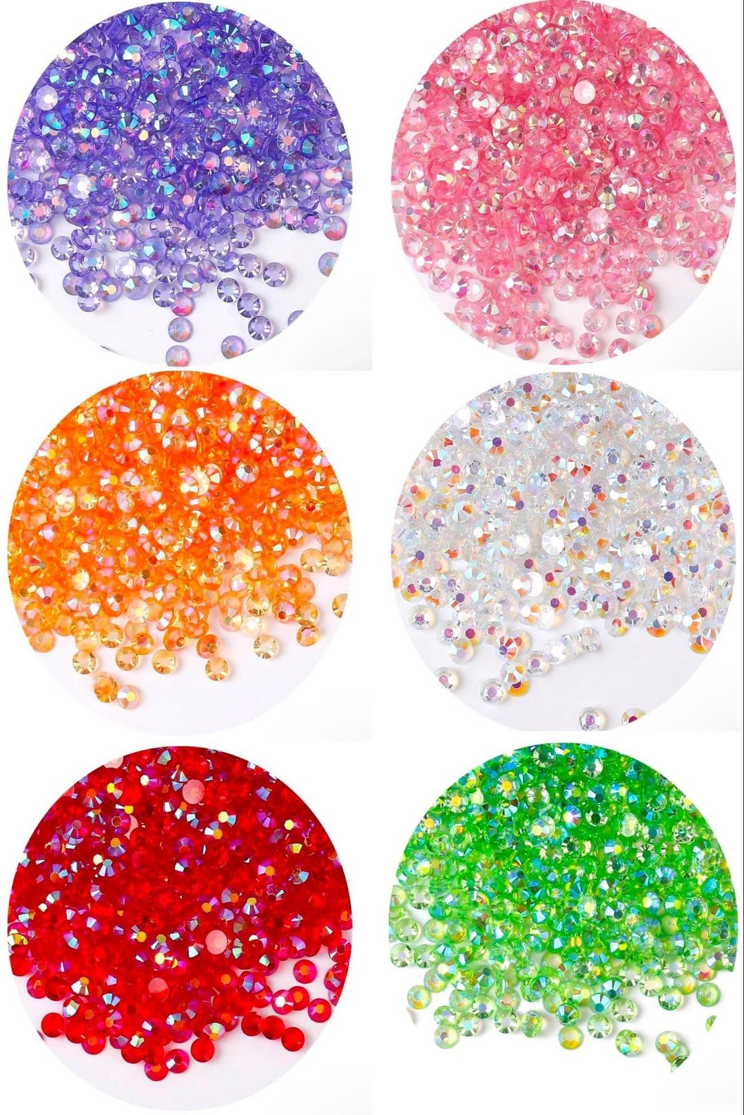AB Transparent Rhinestones Mixed Sizes 2mm-6mm Bulk - Etsy