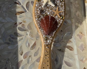 Seashell Brush ( DIY KIT ) Custom Wooden Brush