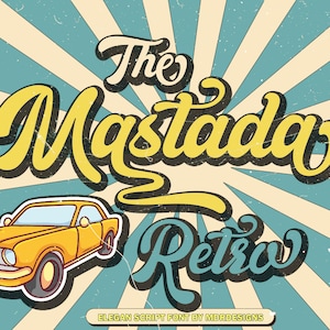 Mastada retro font, Font Retro Serif, Font Elegan, Font Canva, Font Modern, Font Boho, Font Logo, Font Groovy, Font Silhouette