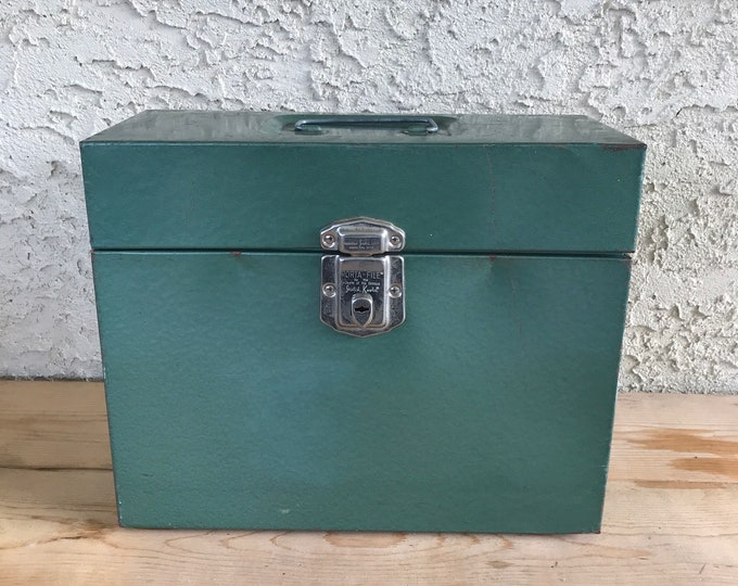 Vintage Portafile Metal Box / Industrial Storage / Funky Etsy