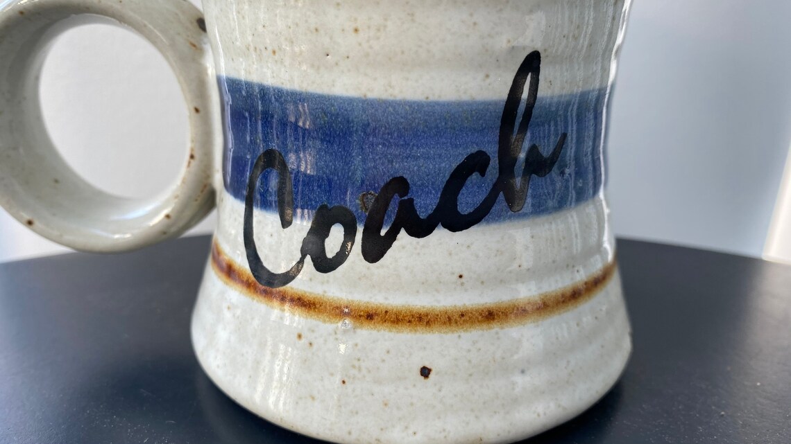 Vintage Hand Thrown Salt Glazed Mug Personalizado Etsy