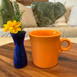 Vintage Fiesta Ware Jumbo Mug | Bright Tangerine Orange Homer Laughlin Pottery