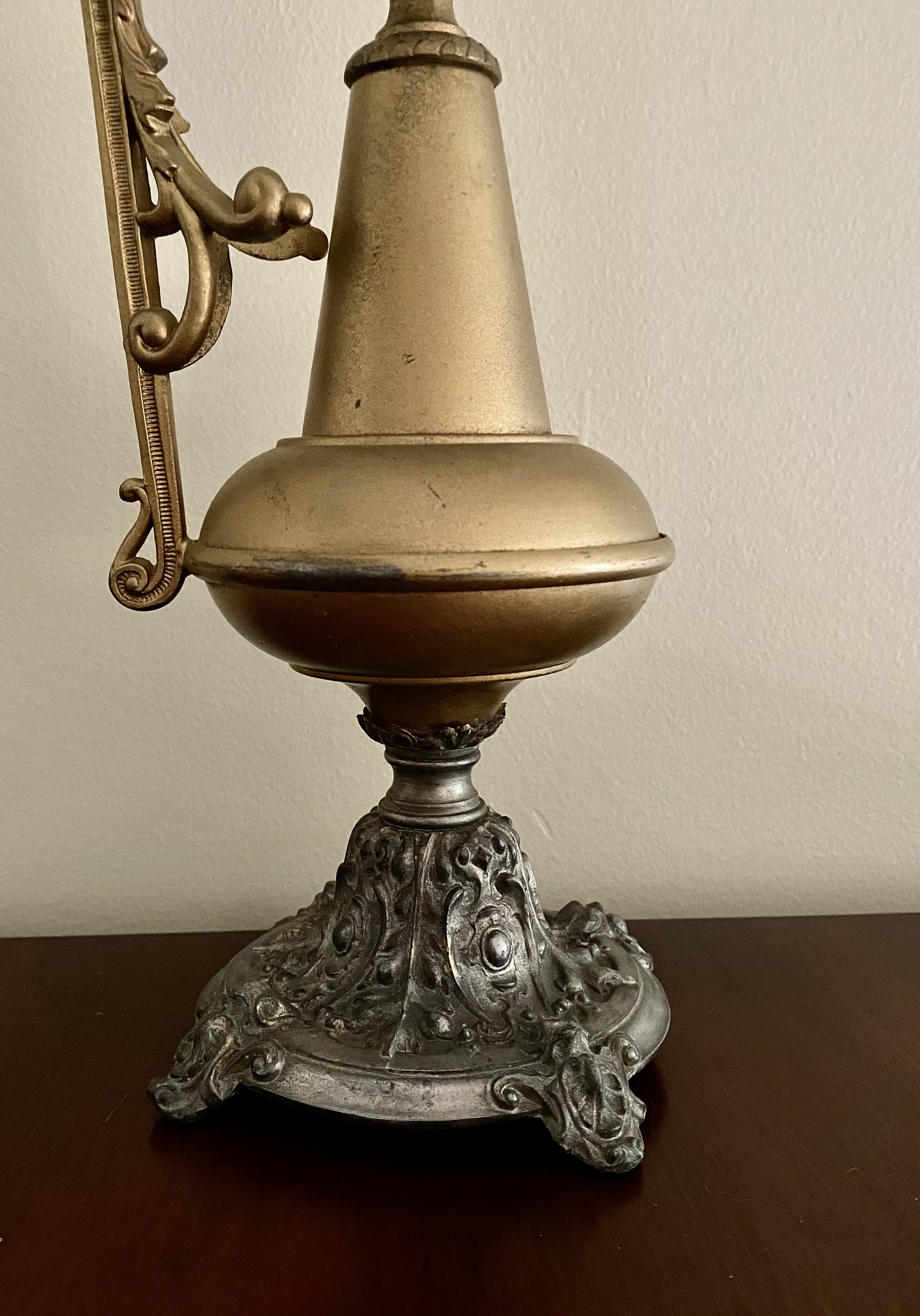 Antique Victorian Brass and Pewter Decorative Ewer/Vase Etsy