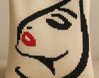 Patrón de tejido para niña: Tabla de colores de intarsia (Descarga PDF)
