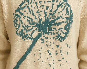 Patrón de tejido Diente de león: Gráfico de intarsia (Descarga digital en PDF)