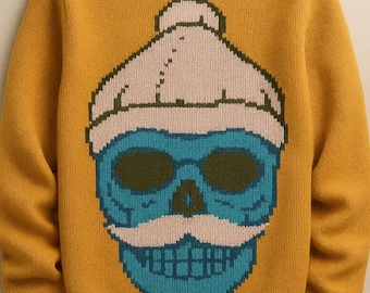 Knitting Chart “Skull” – Bold and Artistic Design (PDF Pattern) | Intarsia