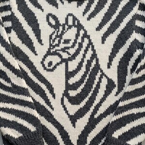 Zebra Intarsia - Modèle de tricot | Téléchargement PDF