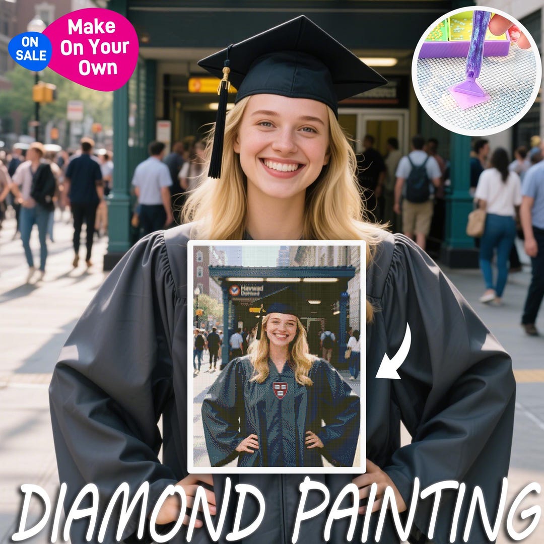 Customized Graduation Diamond Painting, Adult 5D Diamond Painting Set ...