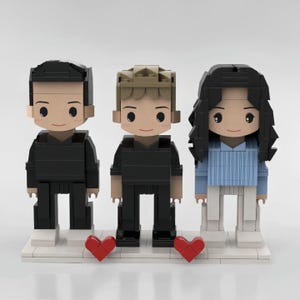 Custom Brick Figures for Friends, Personalized Building Block Gift, Brick Me Figure, Family Portrait Memorial Gift, Handmade Keepsake Gift