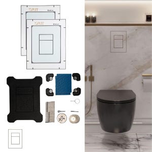 Botón de descarga oculto para inodoro M3 Edplit - Compatible con GROHE