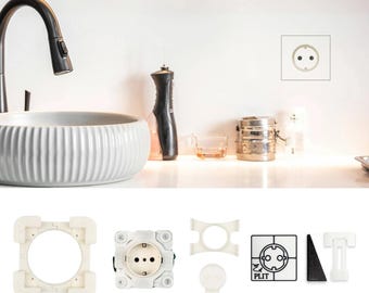 Dolt eluttagssystem Edplit - Typ F Schuko-uttag