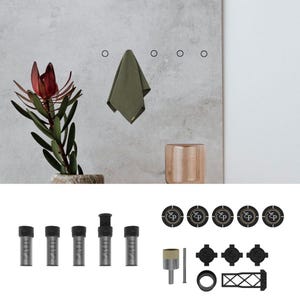 Juego de toallero oculto EdPlit – Montaje oculto / Gancho de pared moderno y minimalista / Baño - Mejoras para el hogar