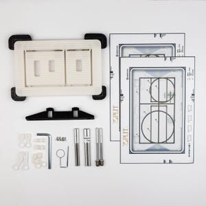 Edplit Hidden Flush Button M1 WITHOUT consumables | Compatible with TECE, Geberit Delta, Geberit Sigma, Omega,  OLI, Alcaplast, Jomotech