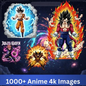 Anime Halftone Mega Bundle, 1000+ Unique Designs (PNG, SVG)