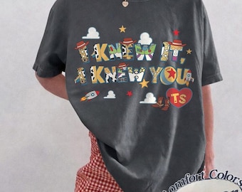 Retro I Knew It I Knew You Were Turning 5 Shirt, TS and Toy Story 5 Shirt, WDW Disneyland Toy Story 5 Birthday, Toy Story Birthday tee