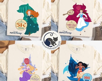 Disney Princess Yoga Half Marathon Weekend 2025 Tanktop, Disney Epcot Moana Belle Shirt, Runner 5K 10K Half Marathon Tee, Rapunzel Challenge