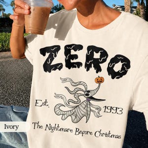 Alptraum vor Weihnachten Shirt, Halloween Comford Farben, Jack Skellington Sally Zero Hund Oogie Boogie Schloss Schock T-Shirt, gruselige Saison Shirt Bild 2