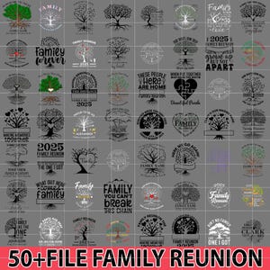 50+ Family Reunion png Bundle, Family Vacation Reunion png, Family reunion shirt Png, Family Tree, Funny Tshirt Design, Digital Download