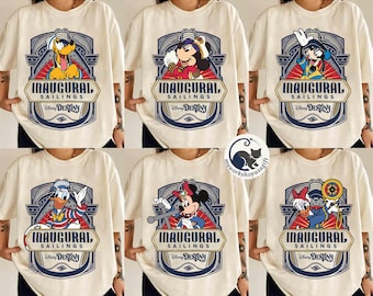 Disney Destiny Inaugural Sailing Mickey and Friends Shirt, Disney Cruise Line Tee, Let's Cruise, Disneyland Family Cruise Matching Trip Tee