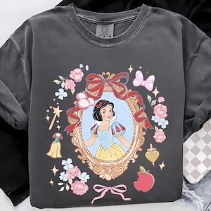 Disneyland Snow White Princess Coquette Bow PNG, Snow White Princess Locket Bow Png, Girls Trip Png, Magic Kingdom Bow Png, Digital Download
