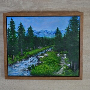 Acrylic Painting on Canvas, Acrylic Painting on Canvas in frame, Framed wall art