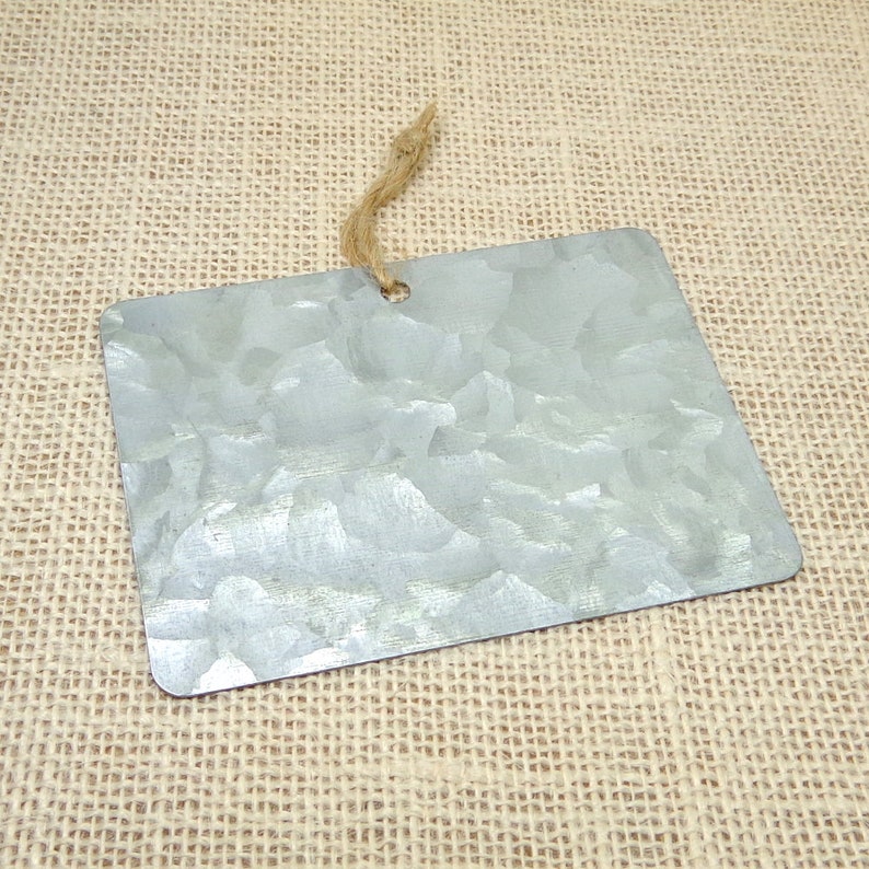 Galvanized Metal Tags for weddings gift wrapping home decor Etsy