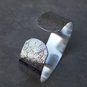 Solid 925 Sterling Silver Plain Bangle - Heavy Bangle - Stackable Bangle - Women Gift Single Wrist Bangle - Adjustable Cuff Bangle - Bangle