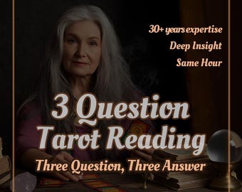 Lectura de Tarot de 3 Preguntas: Amor, Carrera, Futuro - Perspectiva Psíquica Profunda (Lectura Digital Escrita)